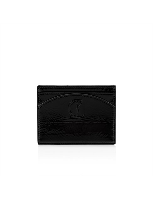 LOUBI54 CARD HOLDER PATENT VOG BLACK