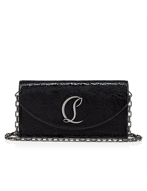 LOUBI54 CLUTCH SPECCHIO STAR BLACK/GUN METAL