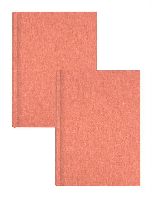 Plush Linen Photo Album Blush - 300 photos - 2 Pack Bundle