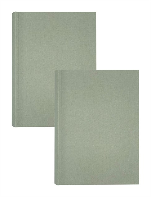 Plush Linen Photo Album Sage - 300 photos - 2 Pack Bundle