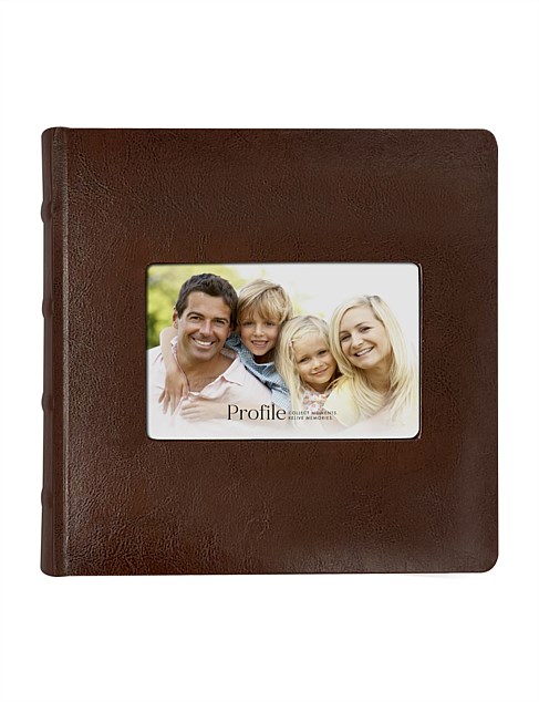 Prestige Leather Coffee Brown Photo Album - 200 Photos