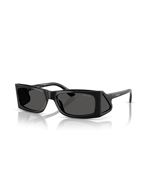 Rectangle BLACK DARK GREY Sunglasses