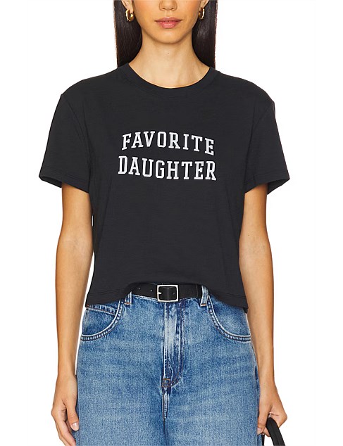 Favorite Daughter Cropped Collegiate T-Shirt