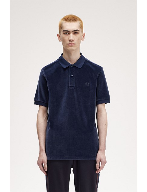 VELOUR POLO SHIRT