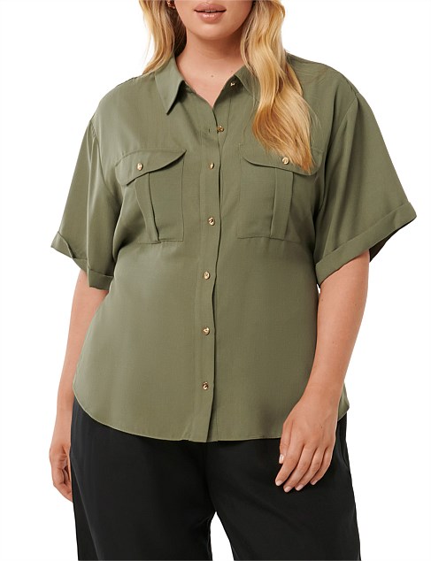 ALARA CURVE LONG CINCH BACK SHIRT