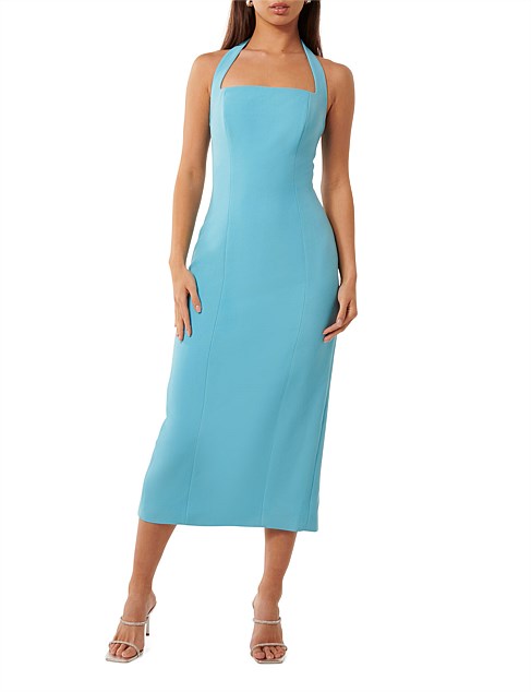 VERONICA HALTER BODYCON MIDI DRESS