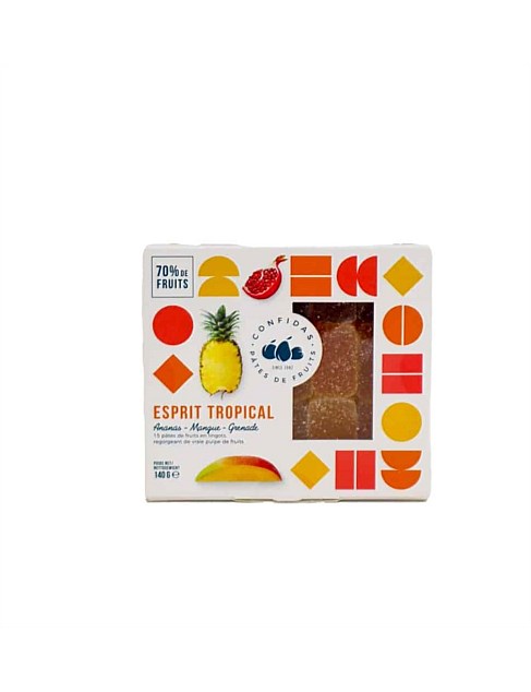 PATES DE FRUITS TROPICAL 70% FRUIT JELLIES 140G