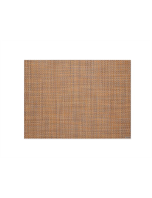 Basketweave Tablemat Rectangle Teak