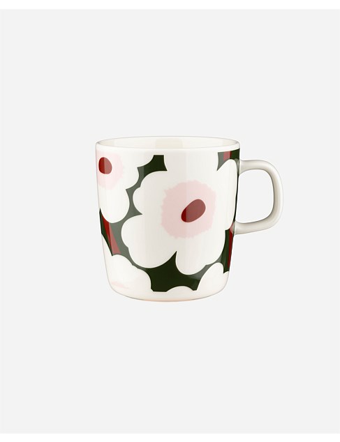 Oiva Unikko mug green/pink 400ml