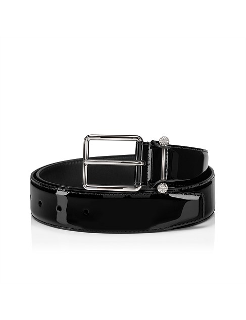 CHAMBELISS BELT 35 MM CALF PARIS BLACK/SILVER