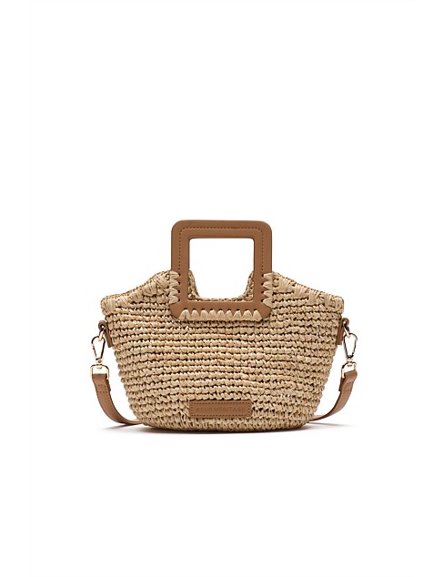 MINI RAFFIA CROSSBODY BAG