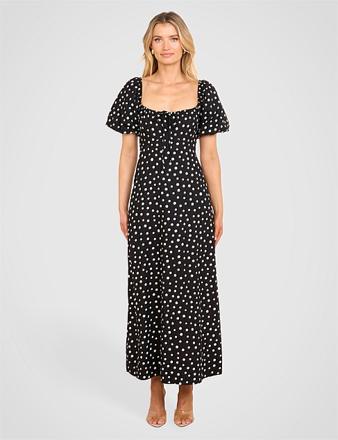 KIT PUFF SLEEVE MIDI DRESS