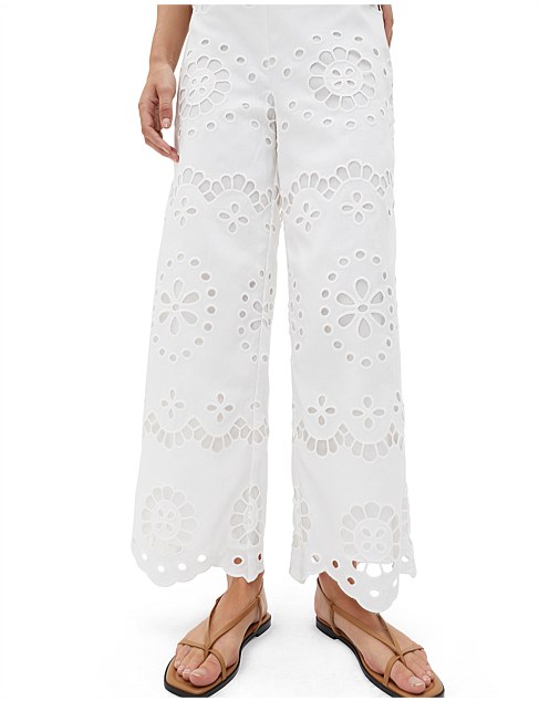 SCALLOP BRODERIE PANT