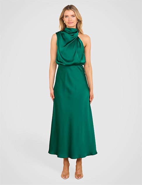 BRIAR HIGH NECK MIDI DRESS