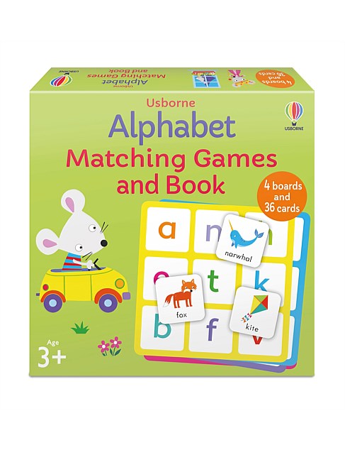 ALPHABET MATCHING GAMES AND BOOK