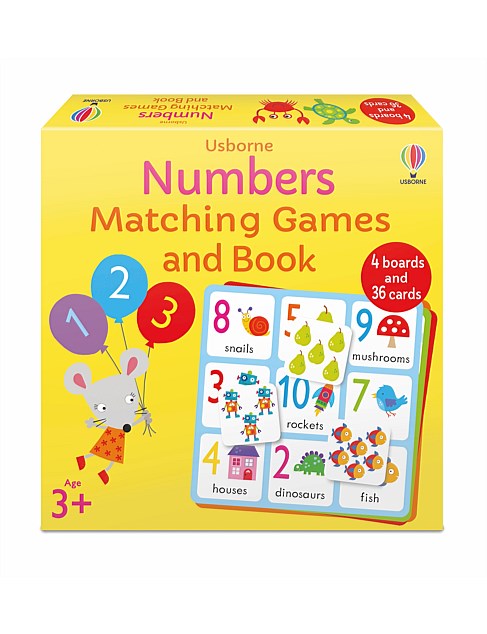 NUMBERS MATCHING GAMES AND BOOK