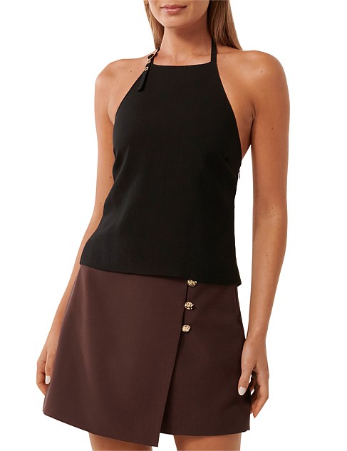 GEORGIA HALTER NECK TOP