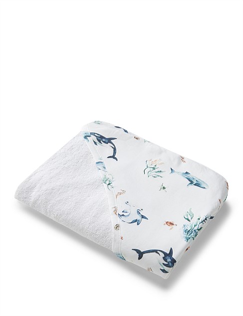 Ocean Organic Hooded Baby Towel