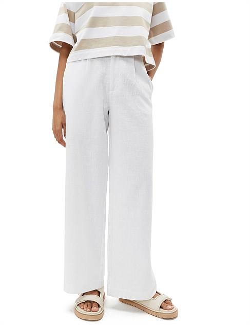 TEXTURED WIDE LEG PANT