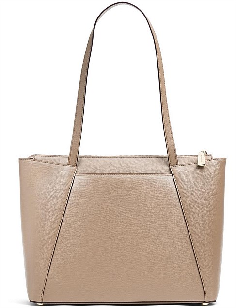 maddie medium crossgrain leather tote