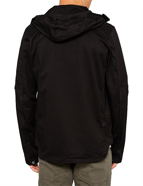 batt hooded overshirt