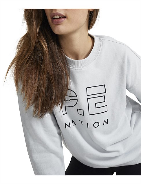 pe nation heads up sweat blue