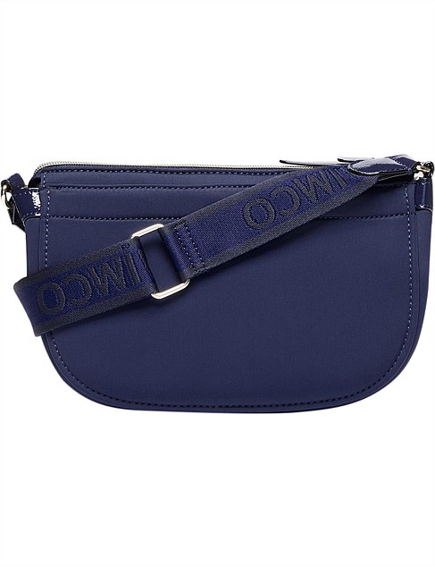 designer navy cross body bag