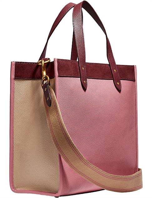 coach field tote colorblock