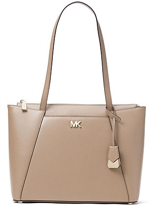 maddie medium crossgrain leather tote bag