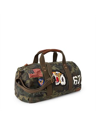 Ralph lauren camo duffle on sale bag