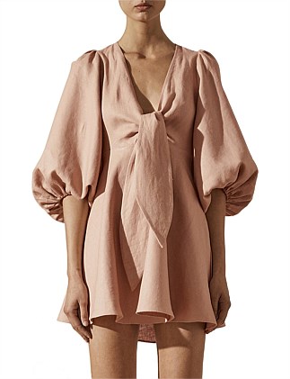 shona joy ace puff sleeve mini dress