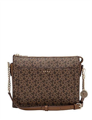 dkny mocha cross body bag