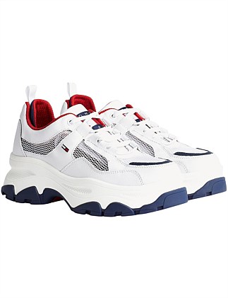 tommy hilfiger recycled mesh flatform shoe