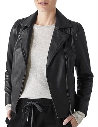 David jones shop women's leather jacket