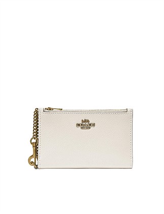 Coach zip chain discount card case in colorblock