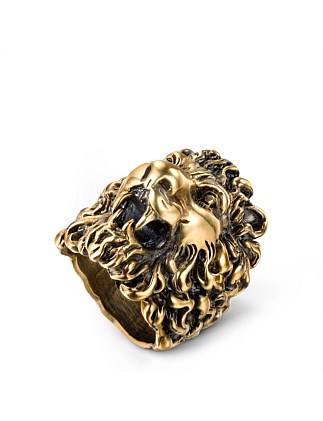 Gucci lion deals head ring