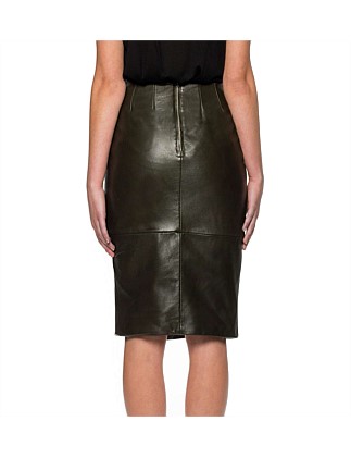 Fashion david jones leather skirt