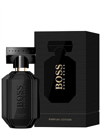 boss the scent for her black bottle