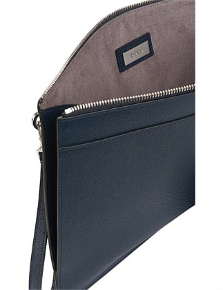 hugo boss leather document holder