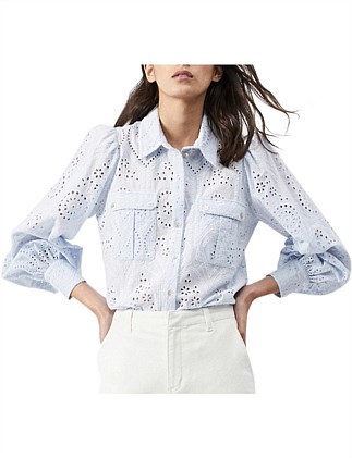 witchery broderie shirt