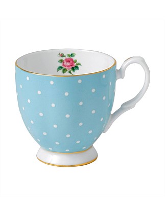 Polka Blue Vintage Mug 300ml