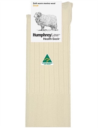 women's fine merino wool blend health crew cut sock