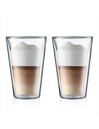 Canteen Double Wall Glasses 400ml Set Of 2