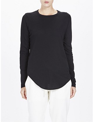 HERITAGE SCOOP HEM LONG SLEEVE TEE