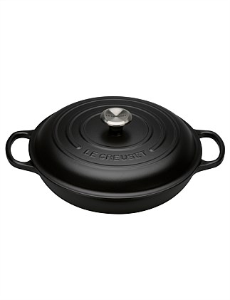 Signature Shallow Casserole 30cm/3.2l Satin Black