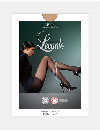 LEVIA COMPRESSION SHEER PANTYHOSE 30D