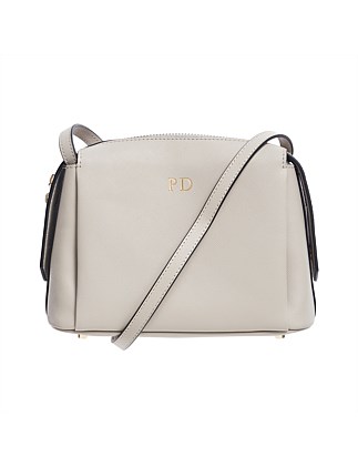 ladies grey cross body bag