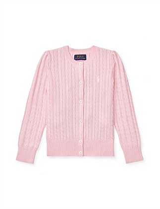 Cable Knit Cotton Cardigan (5 Yrs - 6.5 Yrs)