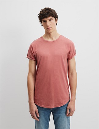 Australian Cotton Longline Garment Dyed T-Shirt