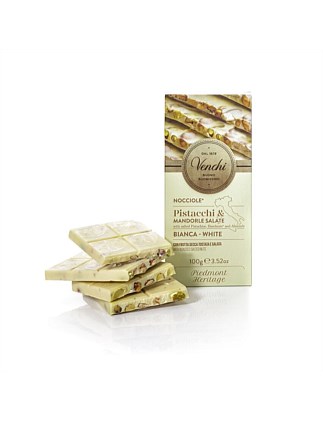 White Chocolate, Hazelnut, Pistachio & Almond Bar 100G